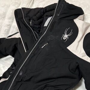 Spyder Black and White Ski Jacket